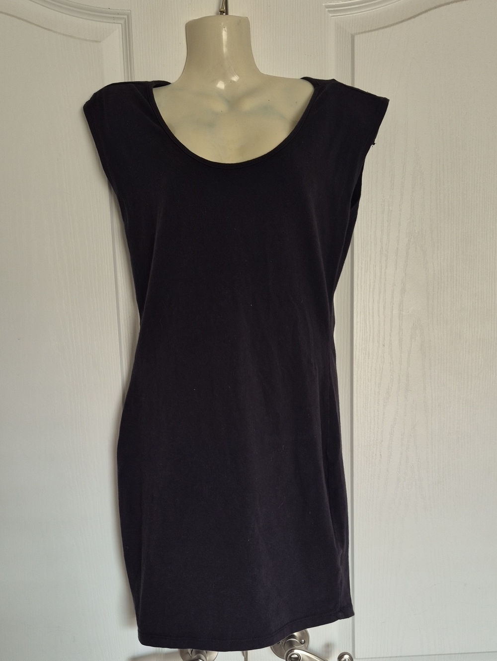 Classic Black Mini Dress With Sheer Back